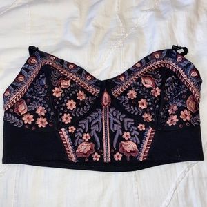 Free People Floral Bra Top